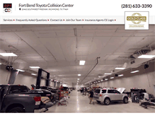 Tablet Screenshot of ftbendtoyotacollision.com